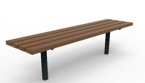 Лавка без спинки 1500×380×450 мм ТІВОЛІ-ЛЕНД